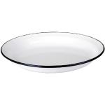 Assiettes plates Ibili blanches en acier diamètre 32 cm 