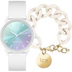 Montres-bracelet Ice Watch gris acier en plastique 5 ATM à quartz look fashion en silicone pour femme en promo 