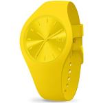Montres Ice Watch jaunes à motif fleurs look sportif en promo 