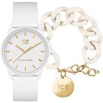 Montres Ice Watch gris acier en or blanc look fashion pour femme en promo 