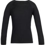 T-shirts à manches longues Icebreaker Oasis noirs en laine enfant Taille 14 ans 