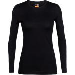 T-shirts Icebreaker Oasis noirs en laine à manches longues à manches longues Taille XS pour femme 