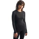 T-shirts Icebreaker noirs en laine à manches longues à manches longues à col rond Taille M look sportif pour femme en promo 