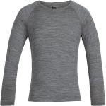 T-shirts à manches longues Icebreaker Oasis gris en laine de mérinos enfant look sportif en promo 