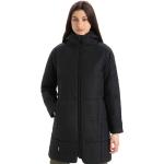 Manteaux en laine Icebreaker noirs en laine de mérinos lavable en machine Taille M pour femme 