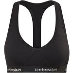Brassières de sport Icebreaker noires en fibre synthétique dos nageur Taille M pour femme 