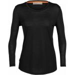 T-shirts Icebreaker Sphere noirs en laine de mérinos à manches longues à manches longues Taille M pour femme 