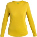 T-shirts jaunes en laine de mérinos à manches longues à manches longues Taille XS pour femme 