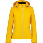 Vestes zippées Icepeak jaunes en polyester coupe-vents Taille 3 XL pour femme 