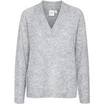 Pulls col V Ichi gris Taille M look fashion pour femme 