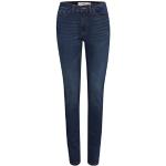 Jeans baggy Ichi bleues foncé à logo en cuir synthétique Taille M W26 look fashion pour femme 