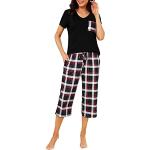 Pyjashorts à carreaux en coton Taille XXL look fashion pour femme en promo 