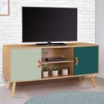 Meubles TV en bois marron en pin scandinaves 