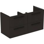 Ideal Standard life B meuble double vasque T5278NV 120x50,5x63cm, 4 tiroirs, gris carbone mat