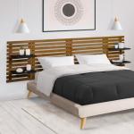 Têtes de lit en bois marron en bois modernes 