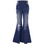 Pantalons baggy iEFiEL bleus look fashion pour fille de la boutique en ligne Amazon.fr 