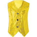 Vestes sans manches iEFiEL jaunes à sequins look Hip Hop pour garçon de la boutique en ligne Amazon.fr 