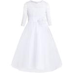 Robes à manches longues iEFiEL blanches en dentelle à motif papillons Taille 10 ans look fashion pour fille de la boutique en ligne Amazon.fr 