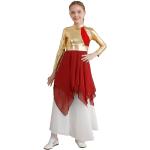 Robes à manches longues iEFiEL rouges patchwork en cuir verni à motif poule look fashion pour fille de la boutique en ligne Amazon.fr 