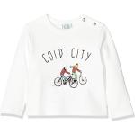 Igi&Co Long Sleeve T-Shirt, Blanc (Bicycle Print on White BC), 68/74 (Taille Fabricant: 6-9M) Mixte bébé