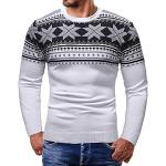 Chemises longues pour fêtes de Noël d'automne blanches à effet léopard Taille XL look fashion pour homme 