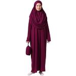 Robes rose fushia à effet froissé en lycra à manches longues à manches longues look casual pour femme 