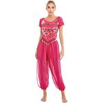 Vêtements de danse Iiniim roses à sequins Taille XL look fashion pour femme 