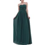 Robes de bal longues de mariée Iiniim vert foncé en mousseline sans manches Taille XXL plus size look fashion pour femme 