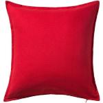 Ikea Gurli Housse de coussin rouge 50 x 50 cm, Rouge, Lot de 3