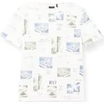 T-shirts à manches courtes Ikks IKKS Junior blancs cassés à motif ville Taille 6 ans look fashion pour garçon de la boutique en ligne Amazon.fr 