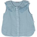 Chemises IL GUFO bleu ciel à volants Taille 6 ans look fashion pour fille de la boutique en ligne Miinto.fr avec livraison gratuite 