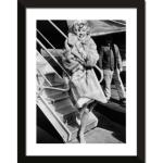 Affiches vintage multicolores en verre Marilyn Monroe made in France industrielles 