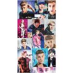 IMAGICOM Celebrity Icons Murale Sticker Bieber, Tissu, Bleu, 200 x 100 x 0,1 cm