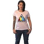 Imagine Dragons Ladies T-Shirt: Triangle Logo - X-Large - White