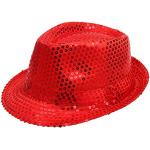 Chapeaux de paille rouges en paille à paillettes à motif papillons Tailles uniques look Hip Hop pour femme 