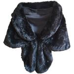 Foulards d'hiver noirs en laine respirants Tailles uniques look fashion pour femme 