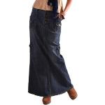 Minijupes en jean bleus foncé à effet léopard en velours à paillettes minis Taille XL plus size steampunk pour femme 