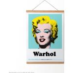 Tableaux pop art marron en bois Andy Warhol modernes 