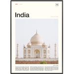 Affiches à motif Taj Mahal modernes 
