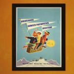 Affiches vintage à motif Les Alpes 