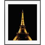 Décors muraux dorés à motif France Tour Eiffel 