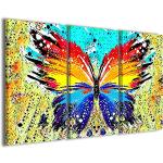 Tableaux abstraits à motif papillons modernes 