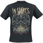 IN FLAMES Kali Homme T-Shirt Manches Courtes Noir M 100% Coton Regular/Coupe Standard