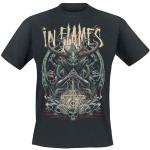 IN FLAMES Kali Homme T-Shirt Manches Courtes Noir XL 100% Coton Regular/Coupe Standard