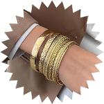 Bracelets en jonc de mariée en métal fait main style bohème pour femme 