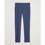 Pantalons slim INCOTEX bleues foncé en lin pour homme 