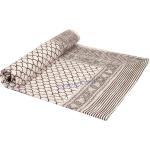 Couvre-lits gris en coton 220x270 cm 