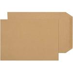 Indigo® Lot de 250 enveloppes autocollantes en forme de manille Marron Format A4
