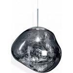 Suspensions en verre ampoules E27 gris acier en verre modernes 