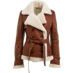 Manteaux en laine marron à motif moutons Taille XL look fashion pour femme 